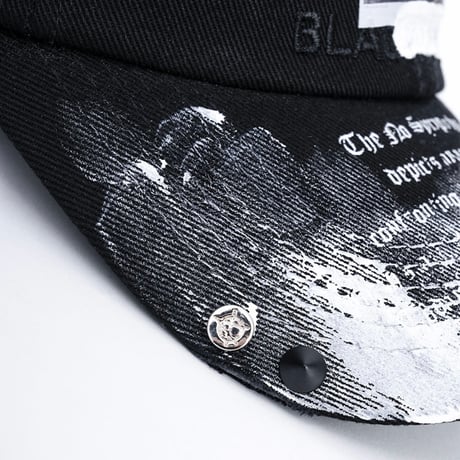 『BLACKBLOND』  no sympathy graffiti logo cap  (Black)
