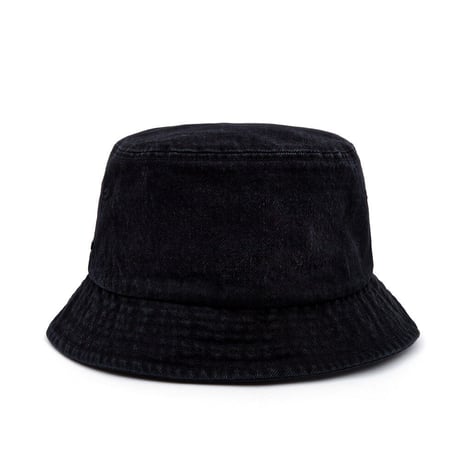 『BLACKBLOND』 　スマイルロゴデニムバケットハット (Black)