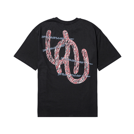 『CORUNU』  ブロークンロゴショートスリーブ Tシャツ (Black)