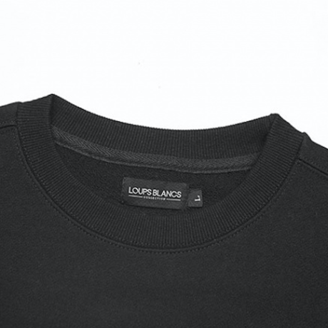【再入荷】『LOUPS BLANCS』オリジナルロゴスウェットシャツ (Black)