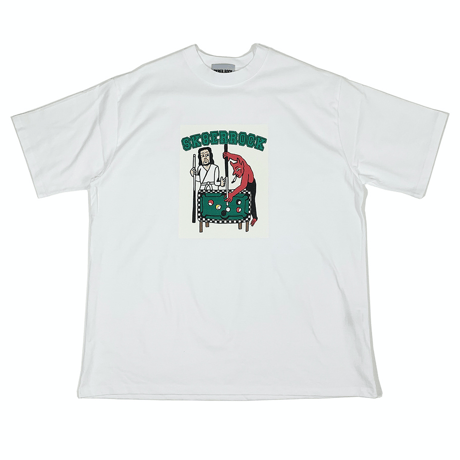 『SK8ER ROCK』 　プレイイングプール半袖 Tシャツ (White)