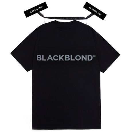 『BLACKBLOND』 　クラシックスマイルロゴ半袖 Tシャツ (Black)