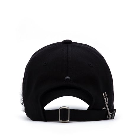 『BLACKBLOND』  　スローガンパッチグラフィティーロゴキャップ (Black)