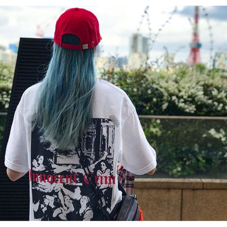 『BLACKBLOND』 イノセントシャドーショートスリーブ Tシャツ (White)