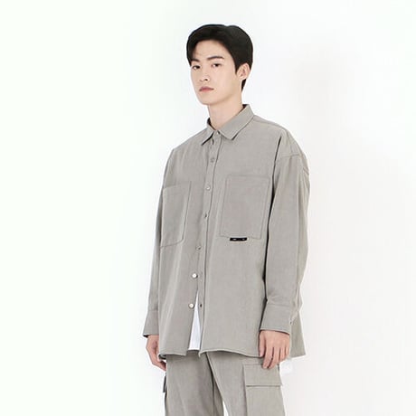 『 BY:L 』    ピグメントオーバーシャツジャケット (Grey)