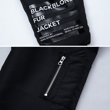 Blackblond Reversible Fur Hood Jacket (Black)