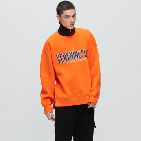 『Verynineflux』   ユニバーシティースウェット (Orange)