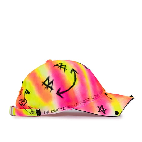 『BLACKBLOND』  サイドロゴロリポップグラフィティキャップ (Pink/Neon)
