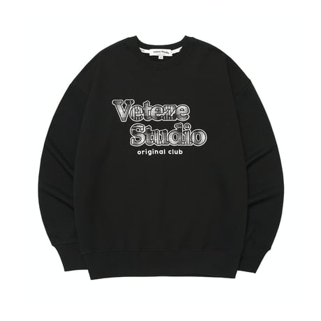 『VETEZE』 　スタジオチェックスウェット (Black)
