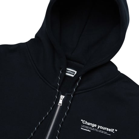 Verynineflux NINTH HOOD ZIPUP (Black)