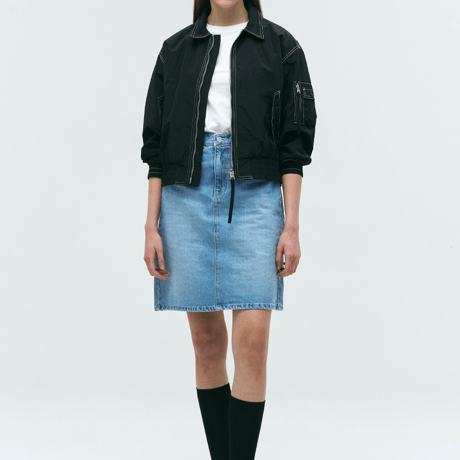 『GROOVE RHYME』 (W) ステッチポイントブルゾン (Black)