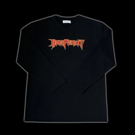 『DRUG PRODUCT 』 　ビンテージプリンティングロングスリーブTシャツ (Black)