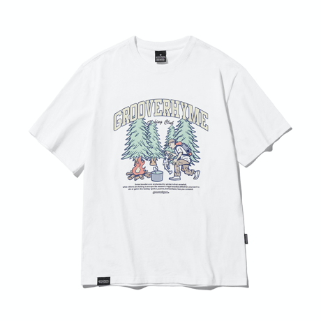 『grooverhyme』 　キャンピングボーイ Tシャツ (White)