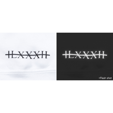 『BLACKBLOND』 　ペインテッドグラフィティーロゴパーカー (White)