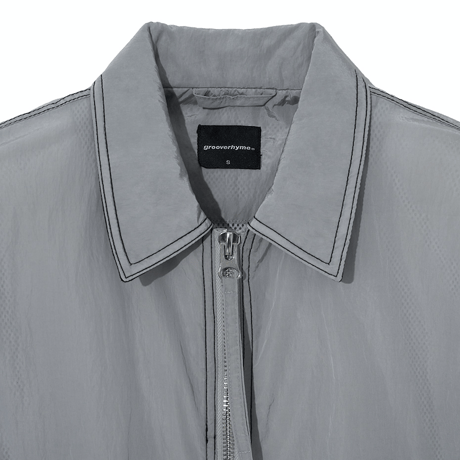 『GROOVE RHYME』 (W) ステッチポイントブルゾン (Light Grey)