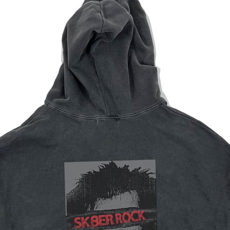 『SK8ER ROCK』 　パンクロックピグメントジップパーカー (Dark Gray)