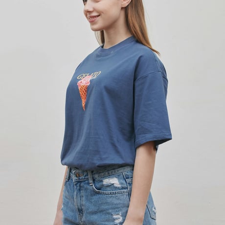 『Verynineflux』  MELLIFLUOUS  Tシャツ (Darkblue)
