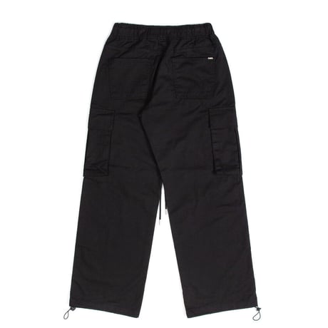 『BLACKBLOND』 　ベーシックワイドストリングカーゴパンツ (Black)