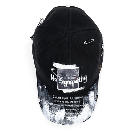 『BLACKBLOND』  no sympathy graffiti logo cap  (Black)