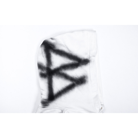 『BLACKBLOND』  sprayed custom hoodie (White)