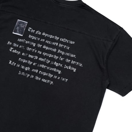 『BLACKBLOND』　crushed faith pigment t-shirt (Black)