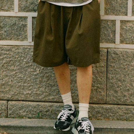 『grooverhyme』 　バーミューダショーツパンツ (Khaki)