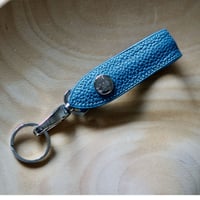 ルボナー ベルトキーホルダー　シュランケンカーフ　ジーンブルー