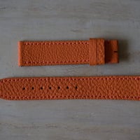 革ベルト シュリンクカーフ オレンジ 17-16mm