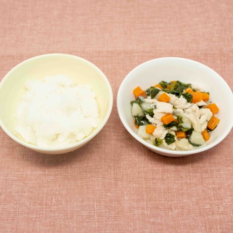 離乳食完了期（12ヶ月頃から）軟飯・野菜・たんぱく質セット（3パック）
