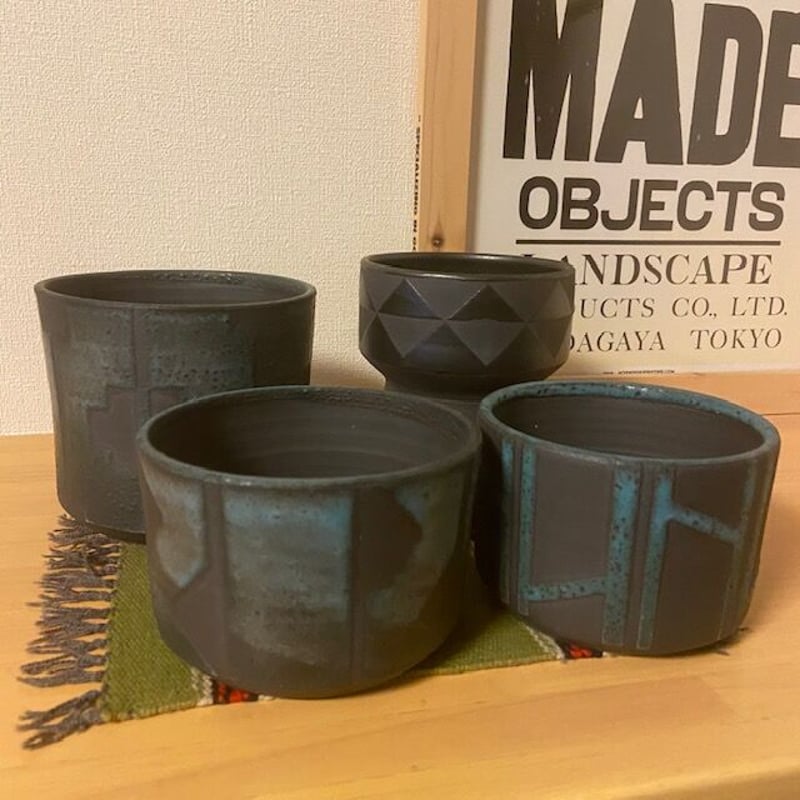 BKB セラミックス ★barrel　ブラウン／ターコイズ 　鉢　プランター BKB セラミックス ☆barrel ブラウン／ターコイズ 鉢 プランター