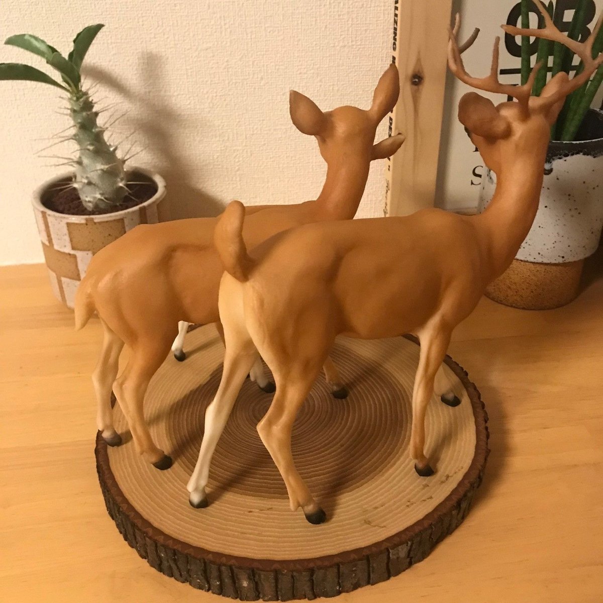 ビレイヤー　BREYER　DEER FAMILY　鹿　親子　フィギュア