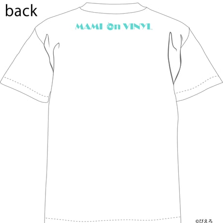 『魔法の天使クリィミーマミ』MAMI on VINYL　ビッグシルエットTシャツ（White）