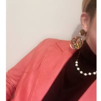 Milanese designer's resin earrings & pierces