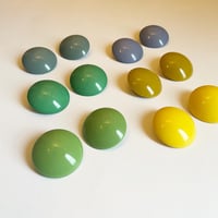 Milanese designer's vintage resin earrings