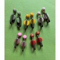 Milanese designer's resin earrings & pierces