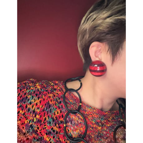 Milanese designer's vintage resin earrings