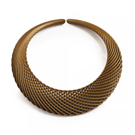 3D printed necklace / bracelet / pierces / ring_3 colors