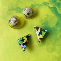 Milanese designer's vintage resin earrings