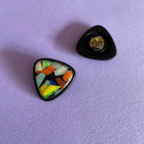Milanese designer's vintage resin earrings