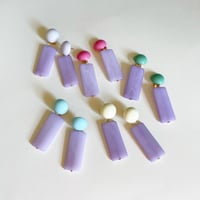 Milanese designer's resin earrings & pierces