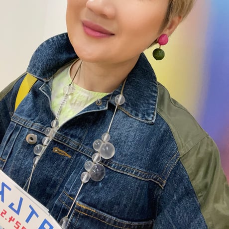 Milanese designer's resin earrings & pierces