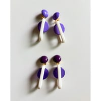 Milanese designer's resin earrings & pierces