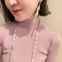 Venezian designer's industrial reversible necklace & pierces