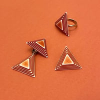 60's vintage earrings & ring set
