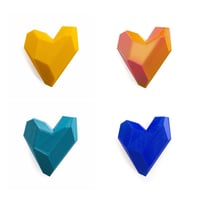 3D printed heart brooch
