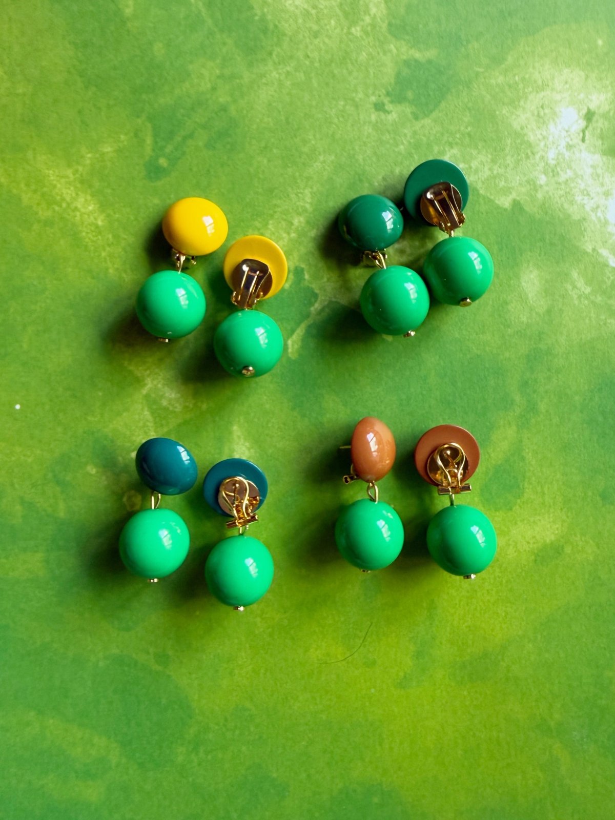 Milanese designer's resin earrings & pierces |