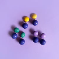 Milanese designer's resin earrings & pierces