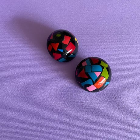 Milanese designer's vintage resin earrings