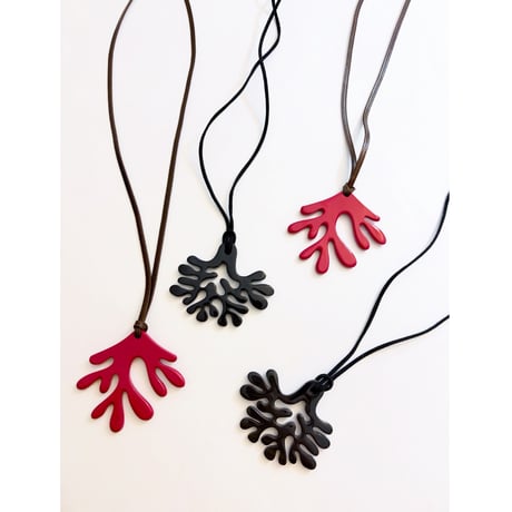 Venezian designer's buffalo horn necklece_2 colors