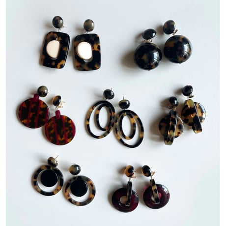Milanese designer's vintage resin pierces